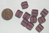 10 10x10x3mm Amethyst